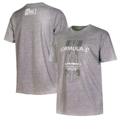 Insomniac Men's And Women's Heather Gray Formula 1 Las Vegas Grand Prix Race Ready T-shirt