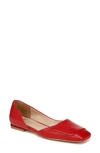 Sarto By Franco Sarto Tracy Half D'orsay Flat In Red