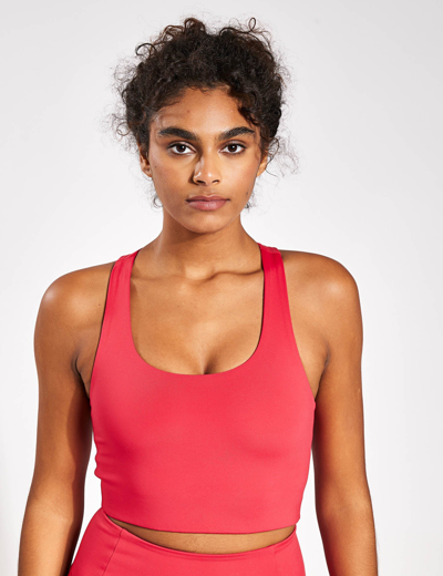 Girlfriend Collective Paloma Bra Classic In Red
