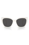Prada 53mm Cat Eye Sunglasses In Bone