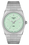 Tissot Men's Swiss Prx Stainless Steel Bracelet Watch 40mm In Silver