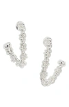 Crisobela Jewelry Duality Drop Earrings In Silver