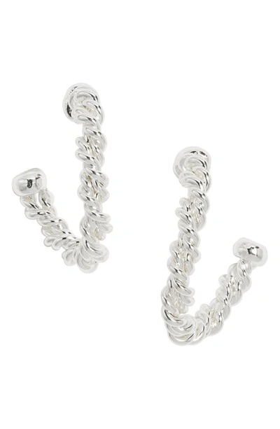 Crisobela Jewelry Duality Drop Earrings In Silver