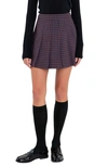 English Factory Pleated Check Skort In Navy