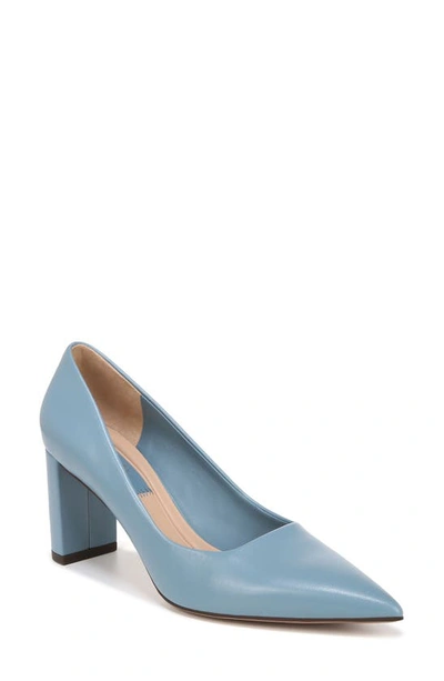 Franco Sarto Giovanna Pointed Toe Pump In Denim Blue Leather