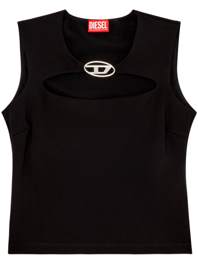 Diesel T-reams Cut-out Top In Black