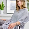 THE FOREST & CO. PERSONALISED WOOL MIX LAYERED MID WEIGHT PONCHO