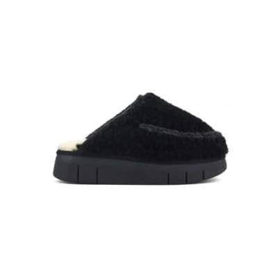 Mou Black Bounce Slippers
