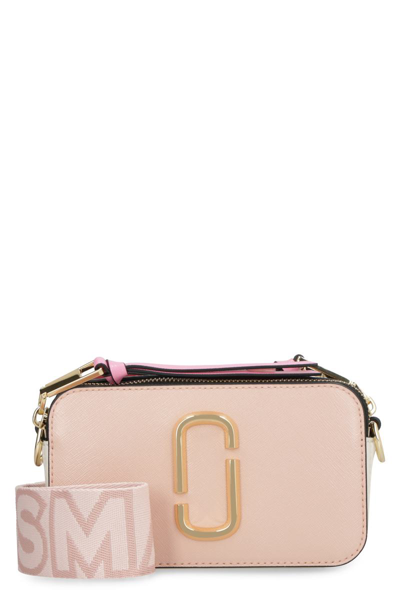 Marc Jacobs The Snapshot Leather Camera Bag In Rose Multi