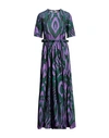 Connor & Blake Woman Maxi Dress Purple Size S Cotton