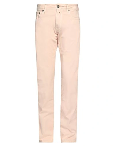 Jacob Cohёn Man Pants Light Pink Size 31 Cotton, Elastane In Pink