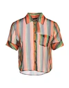 Dsquared2 Woman Shirt Orange Size 2 Polyester In Orange
