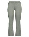 Re-hash Re_hash Woman Pants Sage Green Size 26 Cotton, Elastane