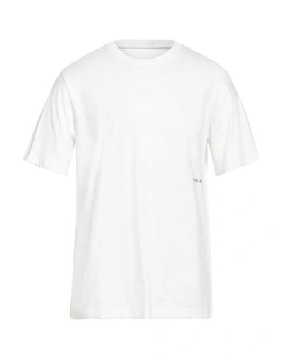 Oamc Man T-shirt White Size M Organic Cotton, Elastane