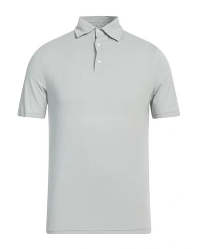 Kired Cutaway-collar Polo Shirt In Grey
