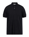 Alpha Studio Man Polo Shirt Navy Blue Size 42 Cotton, Elastane