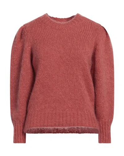 Isabel Marant Woman Sweater Antique Rose Size 6 Mohair Wool, Polyamide In Pink