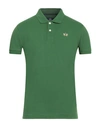 LA MARTINA LA MARTINA MAN POLO SHIRT GREEN SIZE L COTTON, ELASTANE