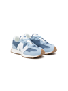 NEW BALANCE BLUE 327 MESH PANELLED SNEAKERS