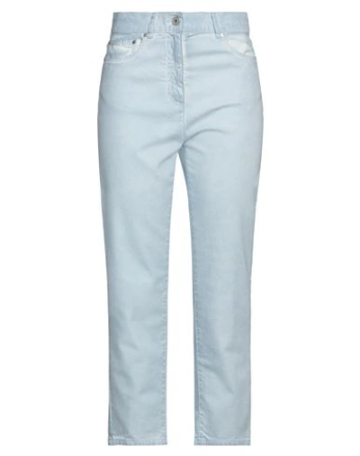 Peserico Woman Jeans Sky Blue Size 6 Cotton, Elastane