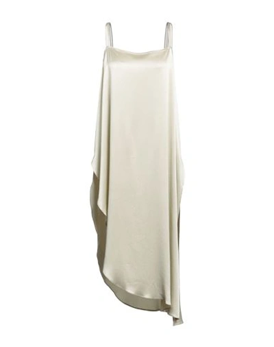 Antonelli Woman Maxi Dress Light Green Size 16 Acetate, Silk