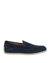 Tod's Man Espadrilles Midnight Blue Size 10 Soft Leather