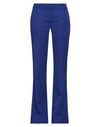 Balmain Woman Pants Bright Blue Size 4 Wool, Viscose, Cotton
