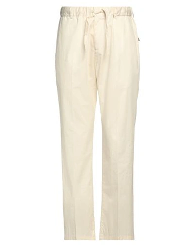 Daniele Alessandrini Man Pants Ivory Size 34 Cotton In Beige