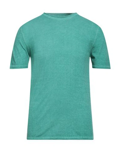 Daniele Alessandrini Homme Man Sweater Emerald Green Size 38 Cotton In Green