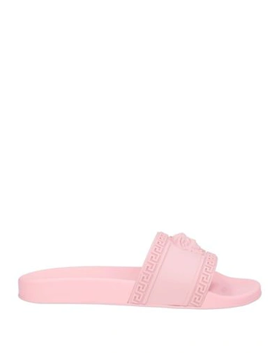 Versace Man Sandals Pink Size 13 Rubber