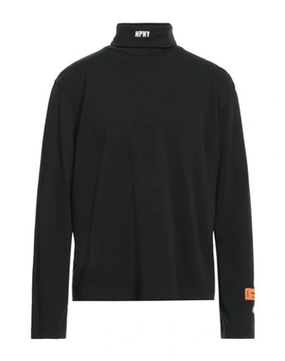 HERON PRESTON HERON PRESTON MAN T-SHIRT BLACK SIZE L COTTON, POLYESTER