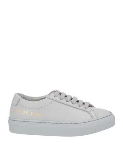 Common Projects Babies'  Toddler Girl Sneakers Grey Size 10c Soft Leather