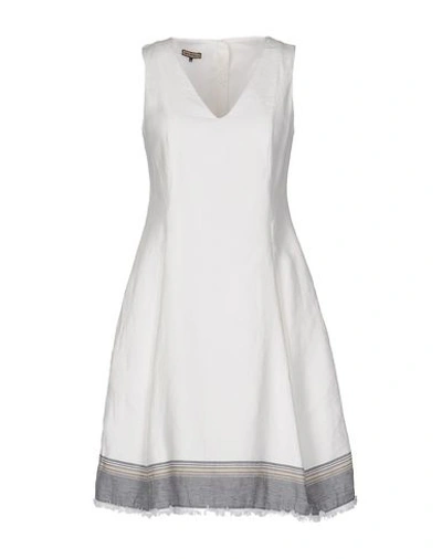 Maliparmi Malìparmi Woman Mini Dress White Size 8 Linen, Cotton