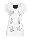 Philipp Plein Woman T-shirt Off White Size S Cotton
