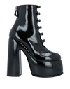 Casadei Woman Ankle Boots Black Size 9.5 Soft Leather In Black