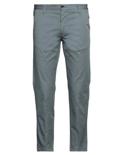 Grey Daniele Alessandrini Man Pants Slate Blue Size 30 Cotton, Elastane