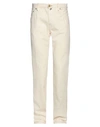 Jacob Cohёn Man Jeans Cream Size 34 Cotton, Hemp In White