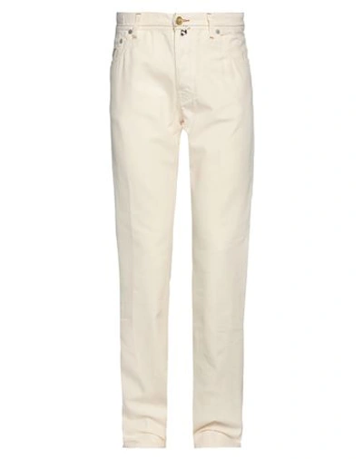Jacob Cohёn Man Jeans Cream Size 34 Cotton, Hemp In White