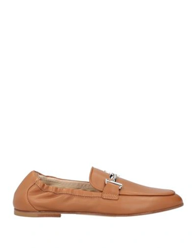Tod's Woman Loafers Brown Size 6.5 Soft Leather