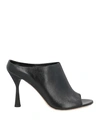 Agl Attilio Giusti Leombruni Agl Woman Sandals Black Size 10 Soft Leather