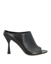 Agl Attilio Giusti Leombruni Agl Woman Sandals Black Size 10 Soft Leather In Black