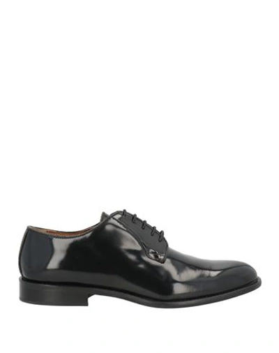 Arcuri Man Lace-up Shoes Black Size 10 Leather
