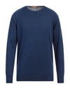 Obvious Basic Man Sweater Navy Blue Size Xxl Cotton, Cashmere