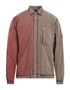 Aries Man Shirt Brown Size Xl Polyamide In Brown