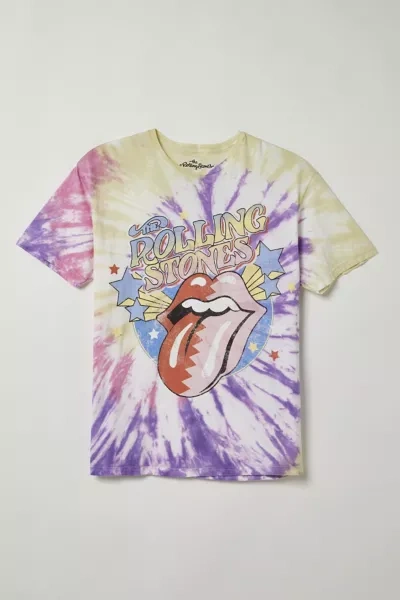Urban Outfitters The Rolling Stones Tie-dye Tee In Assorted, Men's At