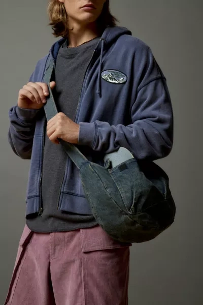 Bdg Acid Wash Cargo Crossbody Bag In Blue, Men's At Urban Outfitters