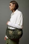 Bdg Acid Wash Cargo Crossbody Bag In Olive, Men's At Urban Outfitters