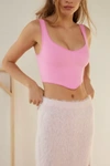 Out From Under Camilla Stretch Seamless Bustier In Pink, Women's At Urban Outfitters