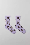 Urban Outfitters Tossed Bears Crew Sock In Lavender, Men's At