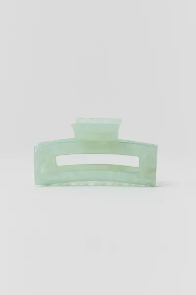 Out From Under Rectangle Claw Clip In Green At Urban Outfitters